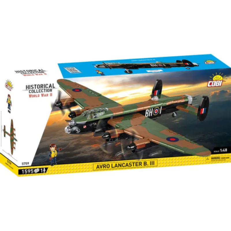 COBI 5759 II WW Avro Lancaster B III, 1:48, 1595 kostek
