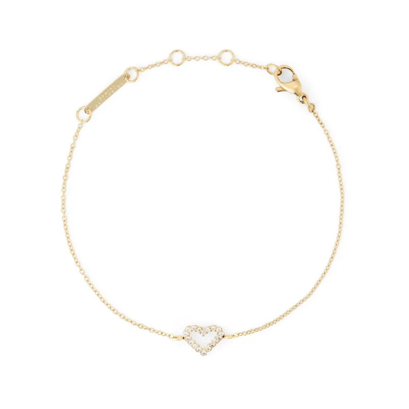 Daniel Wellington dámsky náramok oceľový Mirelle Heart DW00401617