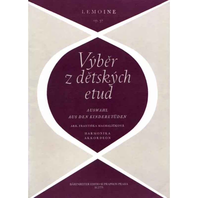 Bärenreiter Výběr z dětských etud pro harmoniku op. 37