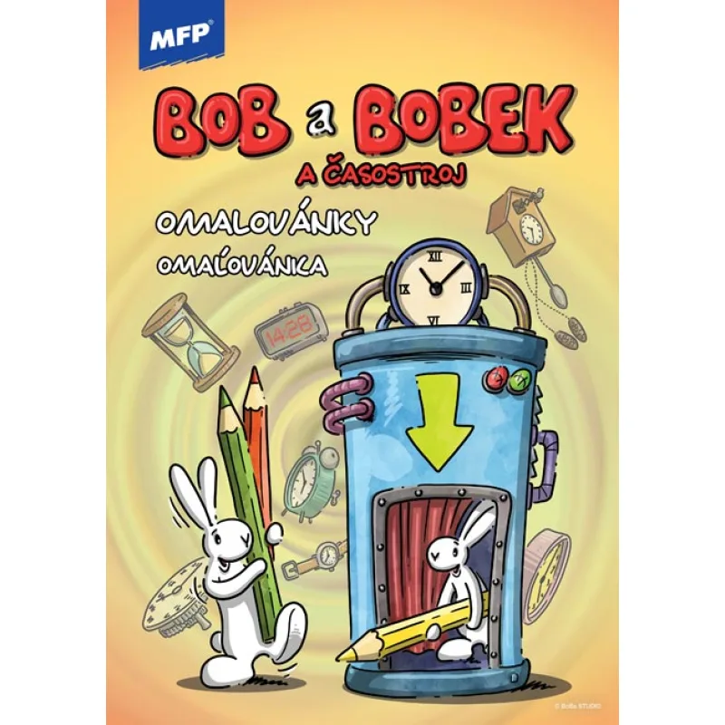 MFP Omaľovánky MFP A4 Bob a Bobek a časostroj