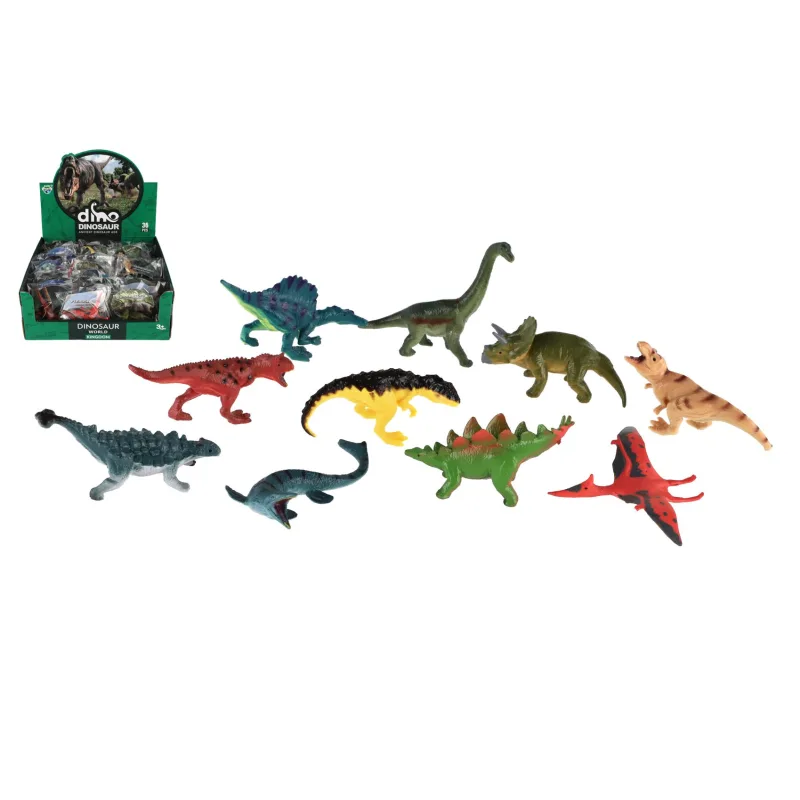 Teddies Zvieratko dinosaurus plast 7-9cm mix druhov