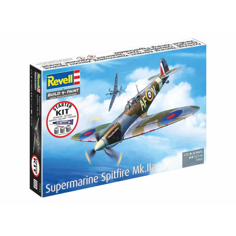 Revell Starter Kit lietadlo 73953 - Spitfire Mk.IIa (1:72)