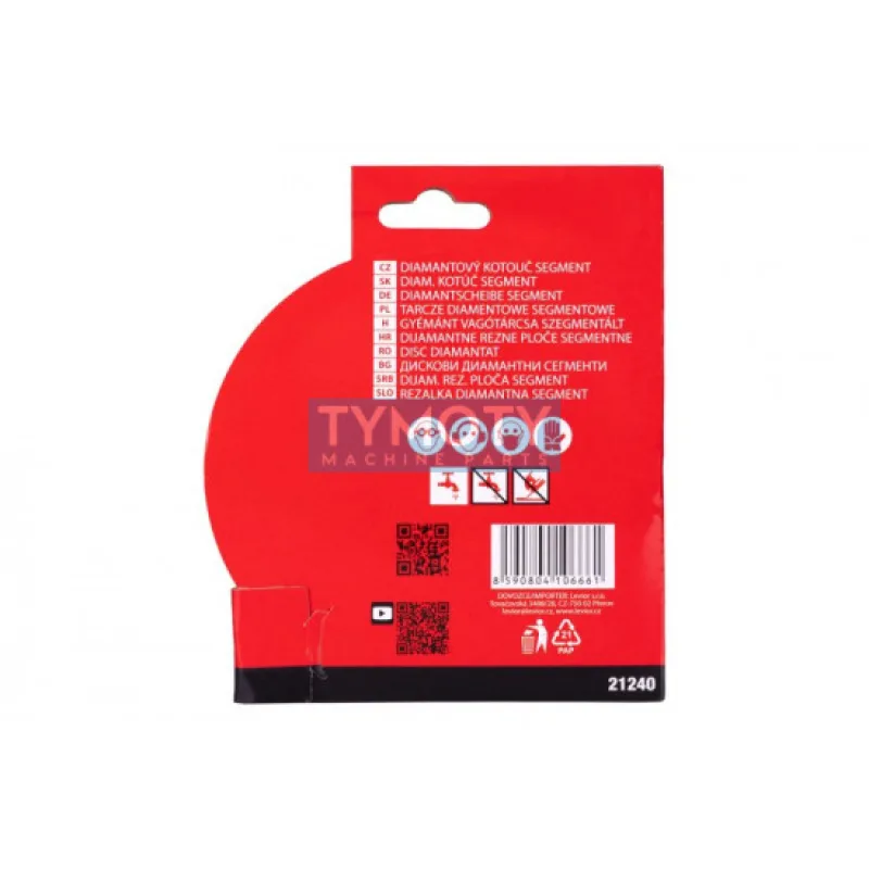 Kotúč diamantový rezný segmentový 125x2,4x22,2 mm, FESTA INDUSTRY 21240