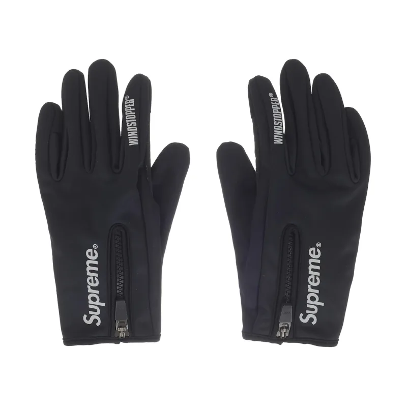 Supreme WINDSTOPPER Zip Gloves (FW25) Black - M