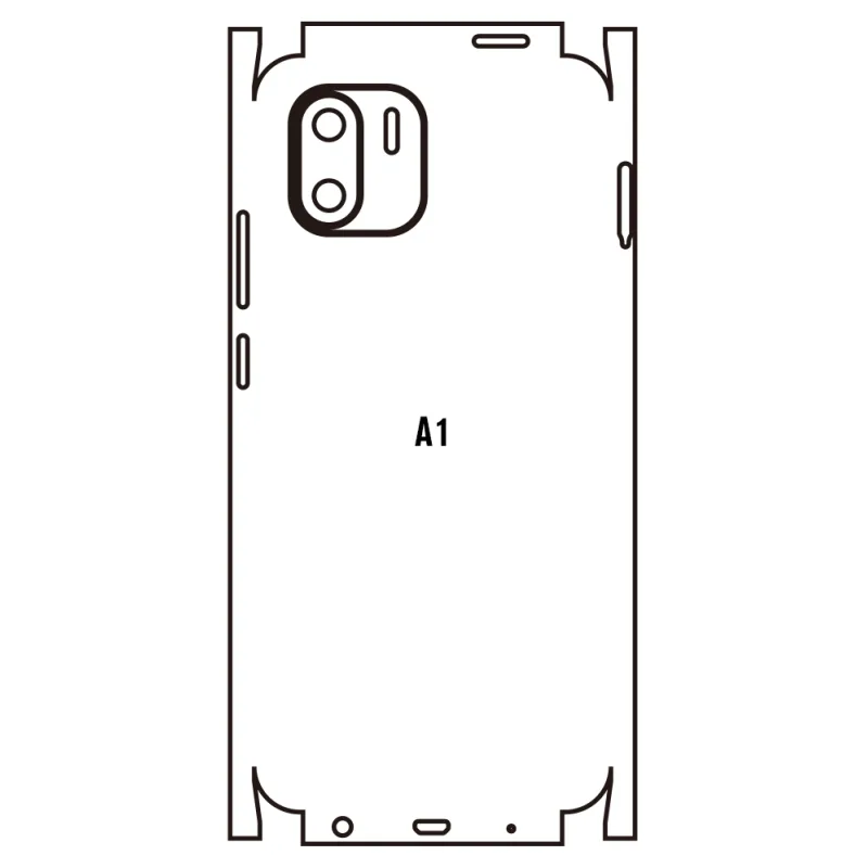 Sunshine Xiaomi Redmi A1 Zadná Hydrogél ochranná fólia Strih: Zadná časť a rám 1, Typ fólie: Číra