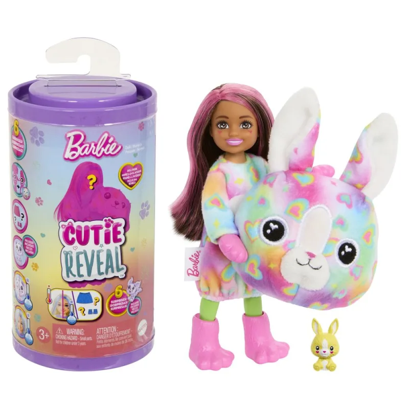 Mattel Barbie CUTIE REVEAL CHELSEA FAREBNÉ SNY ASST