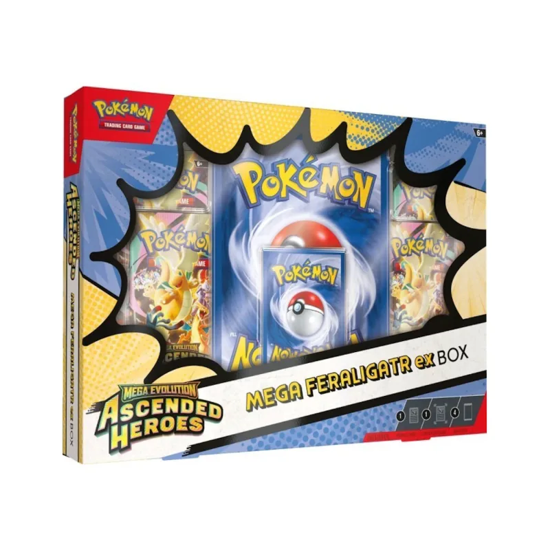 2026 Pokemon Mega Evolution Ascended Heroes Mega Feraligatr ex Box - OS