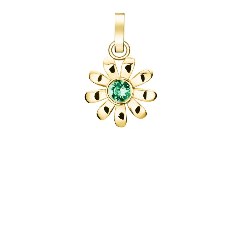 Rosefield prívesok v zlate Daisy a tyrkysový krištáľ PE-Gold-Daisy Crystal