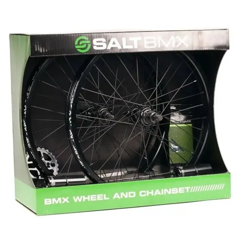 Salt Valon BMX Sada kolies/reťaze (Čierna)