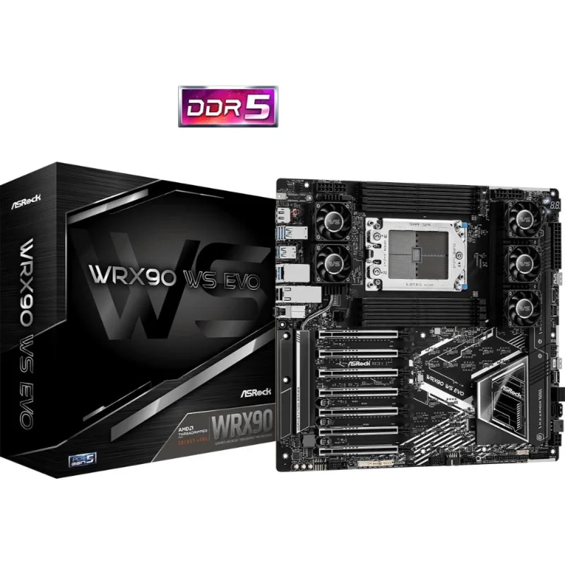 ASRock MB Sc sTR5 WRX90 WS EVO, AMD WRX90, 8xDDR5, 1xDP, EEB WRX90 WS…