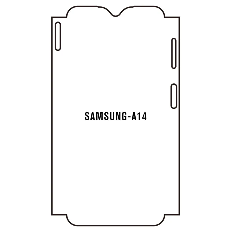 Sunshine Samsung A14 4G Predná Hydrogél ochranná fólia Strih: Predná časť a rám, Typ fólie: Matná