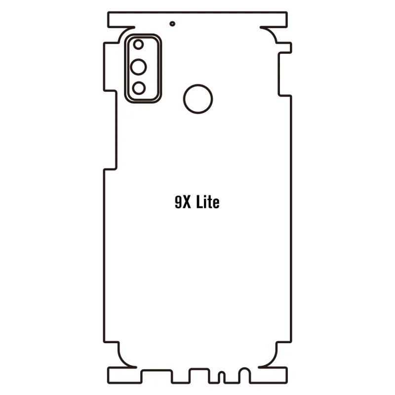 Sunshine Honor 9X Lite Zadná Hydrogél ochranná fólia Strih: Zadná časť a rám 1, Typ fólie: Matná