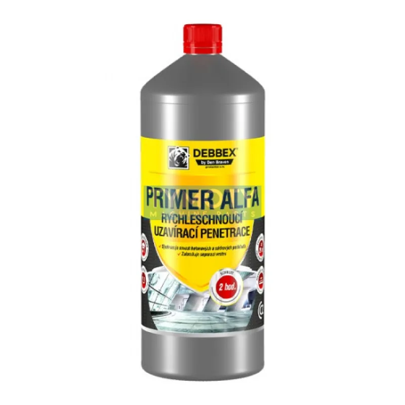 Debbex Primer ALFA - 1 L mliečno biela, fľaša