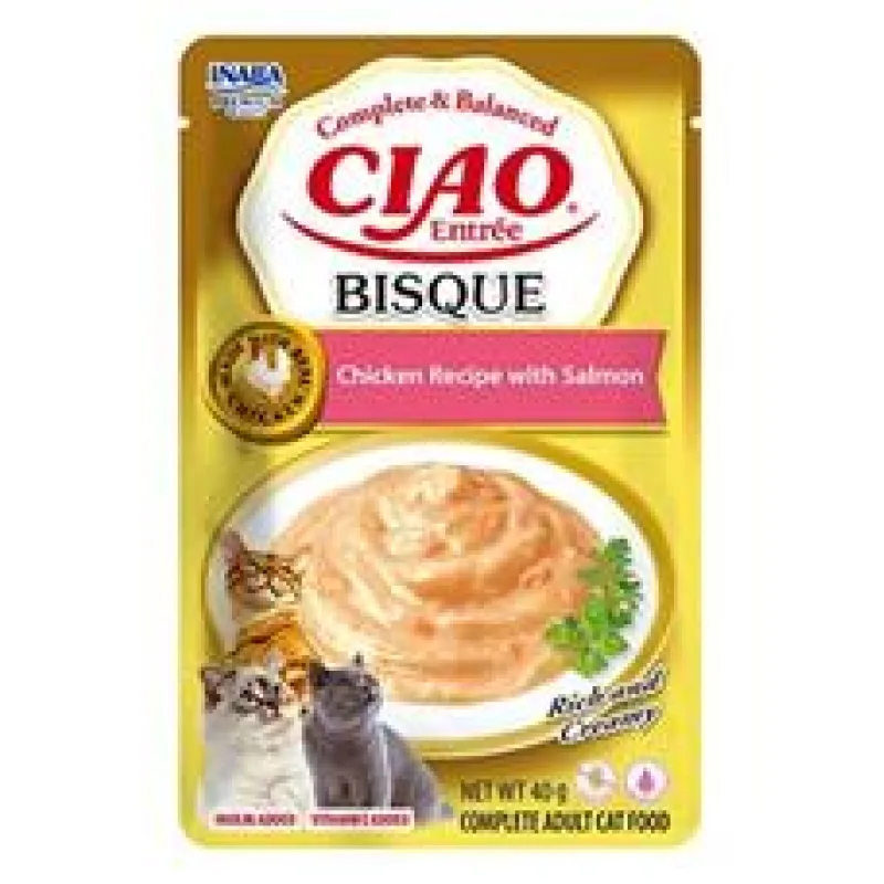 Churu Cat Entrée Bisque Chicken Recipe with Salmon 40g