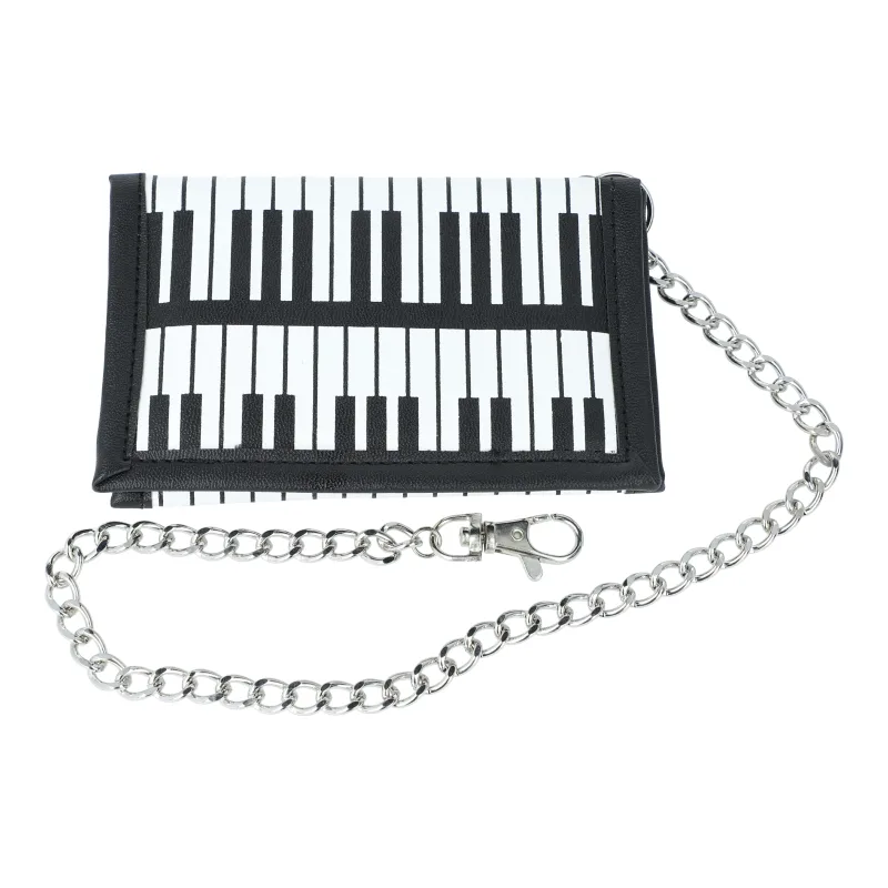 Musik Boutique Peněženka s motivem klaviatury a řetízkem