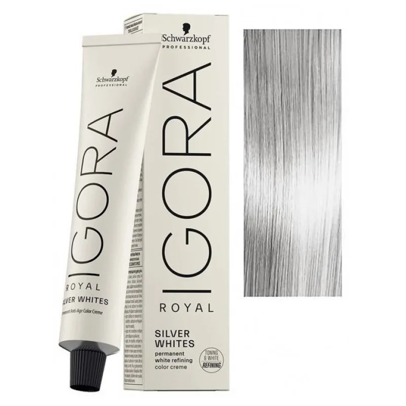 Schwarzkopf Igora Royal Silver Whites 60ml - farba pre strieborné a biele vlasy - Silver