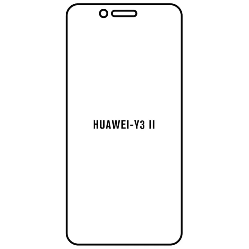 Sunshine Huawei Y3 II Predná Hydrogél ochranná fólia Strih: Kompatibilná s krytom, Typ fólie: Anti-Spy (Privacy)