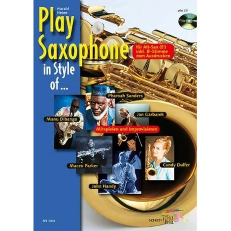 Schott Music Play Saxophone in Style of ... + CD