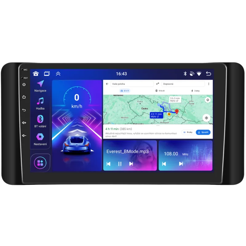 Bmode 2DIN autorádio BEX218 Android, Škoda Kamiq / Scala BEX-UN06/A8273