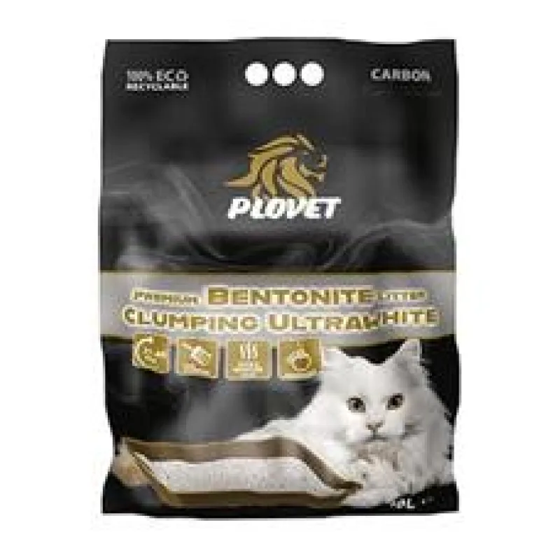 Podestýlka Plovet Ultrawhite Bentonite ActiveCarbon 10l