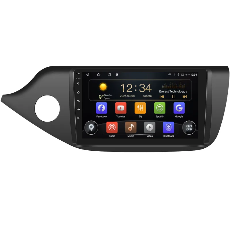 Isudar 2DIN autorádio T72-IEV141 Android, Kia Ceed - II. generace T72-UN04M/A7077
