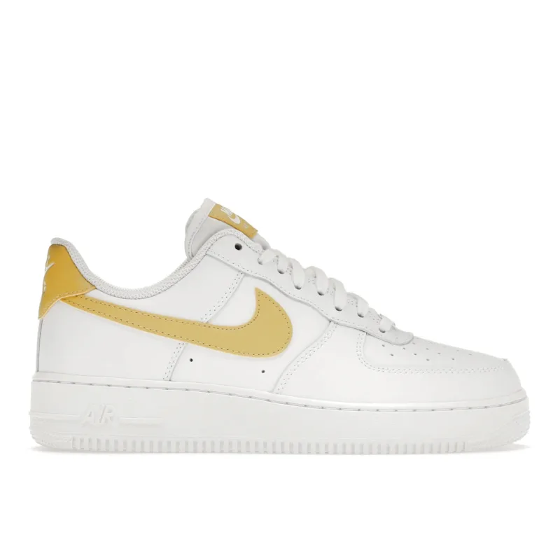 Nike Air Force 1 '07 White Saturn Gold White White (Women's) - 36.5