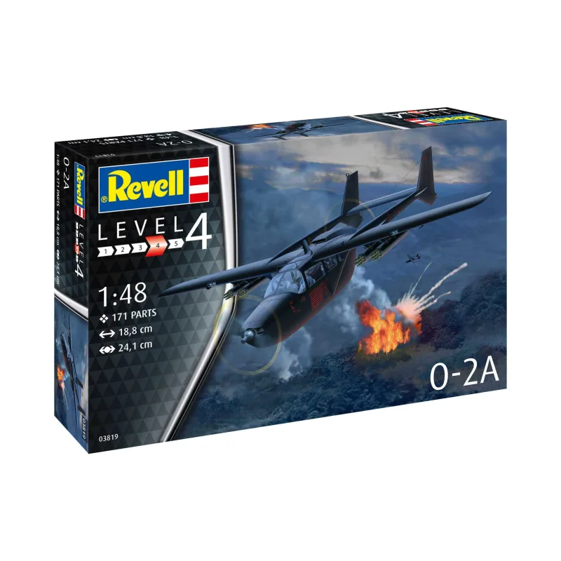 Revell ModelSet lietadlo 63819 - O-2A Skymaster (1:48)