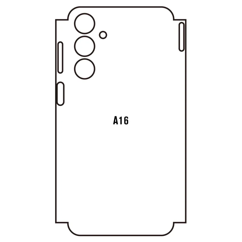 Sunshine Samsung A16 4G Zadná Hydrogél ochranná fólia Strih: Zadná časť a rám 5, Typ fólie: Matná