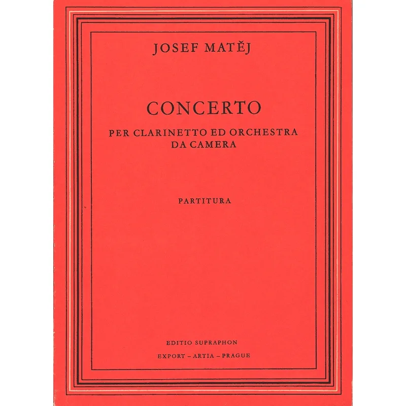 Bärenreiter Koncert pro klarinet a komorní orchestr