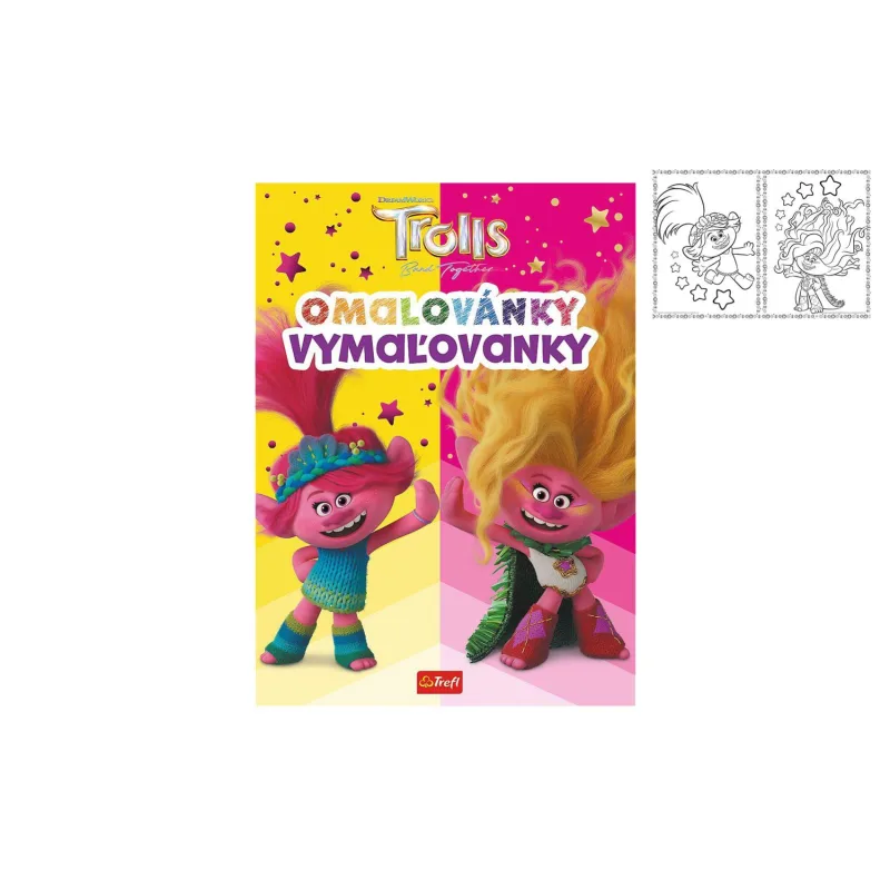 Trefl Omaľovánky Trollovia/Trolls 20x27,5cm