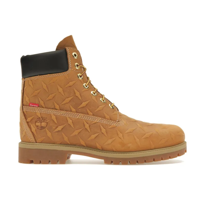 Timberland 6" Premium Waterproof Boot Supreme Diamond Plate Wheat - 43
