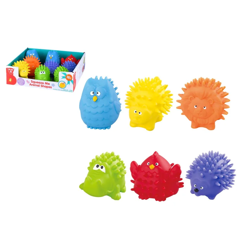 Teddies Loptička zvieratko stláčacia guma 6-8cm