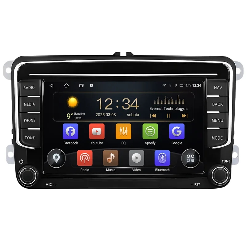 Isudar 2DIN autorádio VW0702 Android s GPS Varianta: T75 - RAM 8GB, ROM 128 GB B055/2