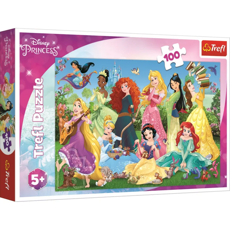 Trefl Puzzle Očarujúce princezné 100 dielikov