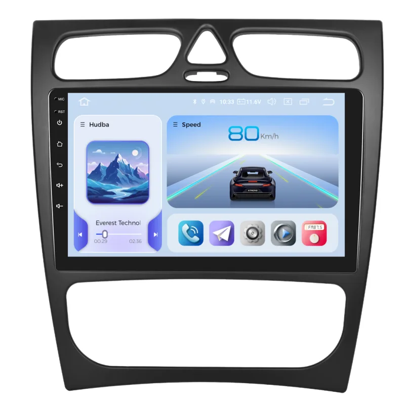 Xtrons 2DIN autorádio IQP-XEV228 Android, Mercedes-Benz C W203 / C S203 / C CL203 / CLK C209 / CLK A209 IQP-UN08M/A7466