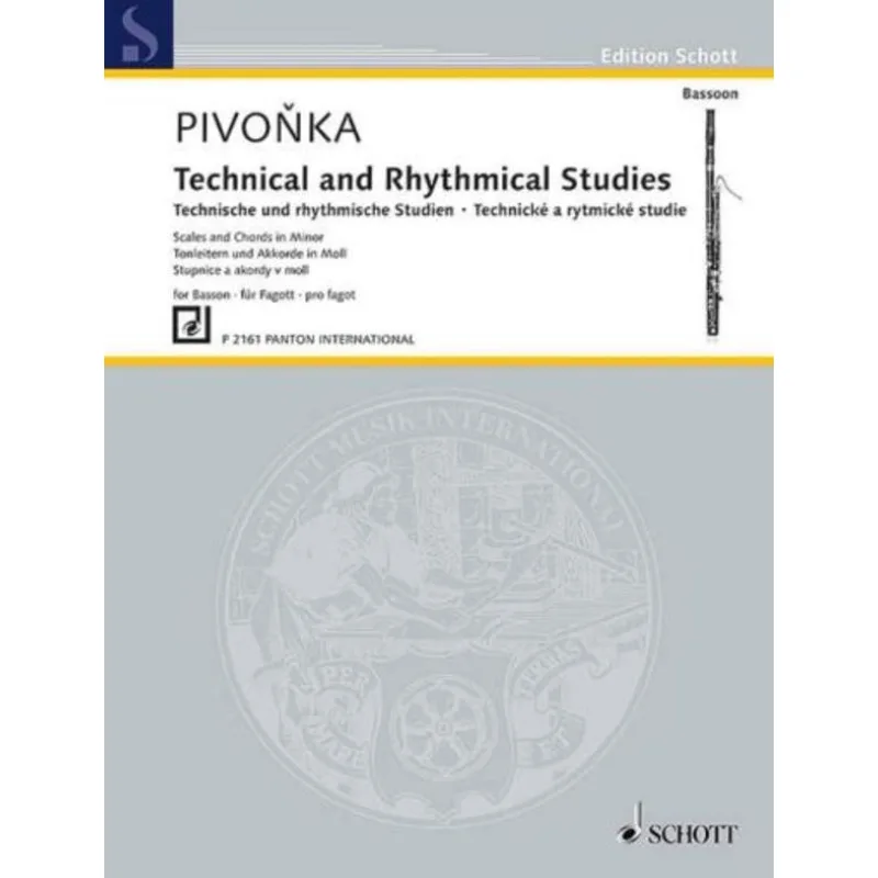 Schott Music Panton Technické a rytmické studie pro fagot (Stupnice a akordy v moll)