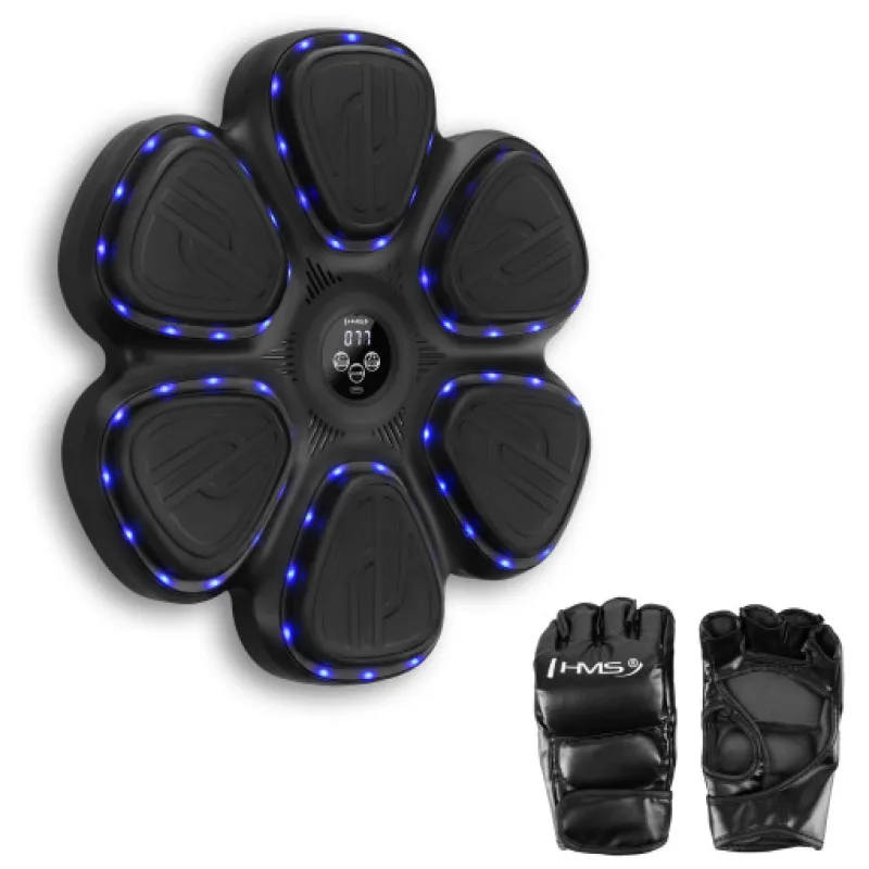 Elektronický boxerský terč HMS TB12 s LED, rukavice