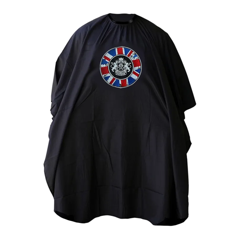 Pláštenka s vyšívaným logom DEAR BARBER Barber cape GB flag