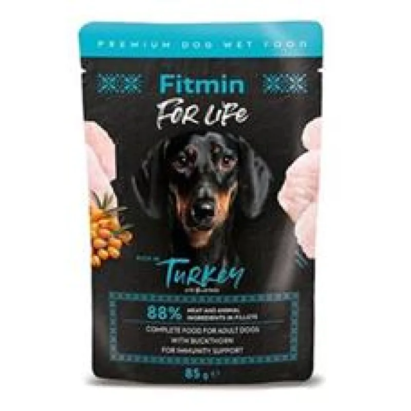 Fitmin For Life dog Krůtí s rakytníkem kapsa 85g 85g