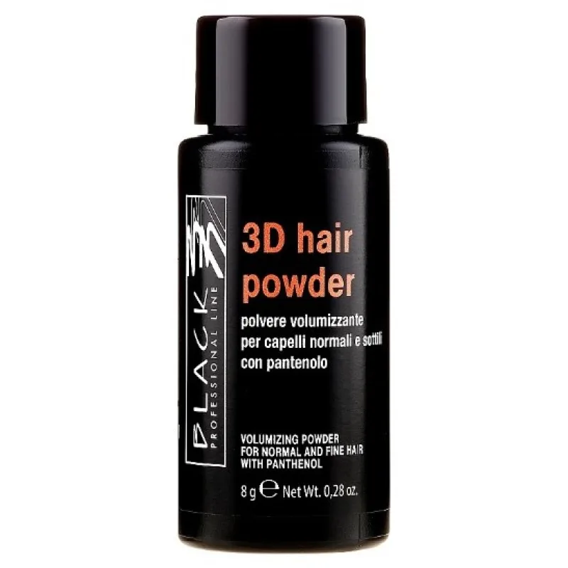 BLACK Professional 3D Hair Powder With Panthenol 8g - objemový púder pre jemné vlasy