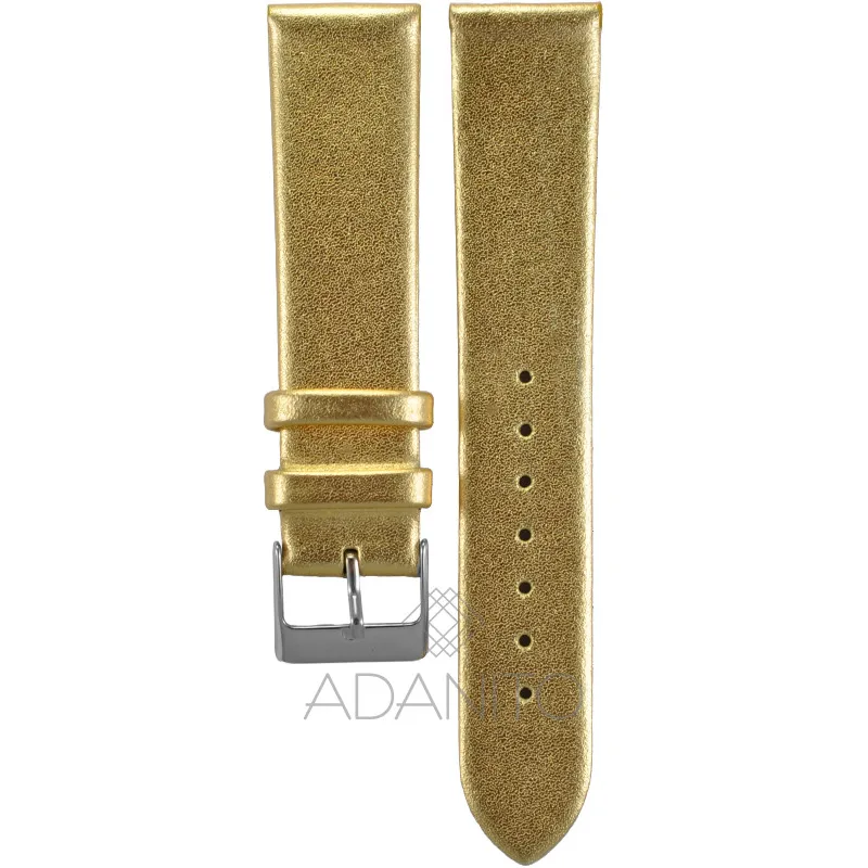 Kožený remienok na hodinky 20 mm zlatý ADANITO TK009R32S00-20
