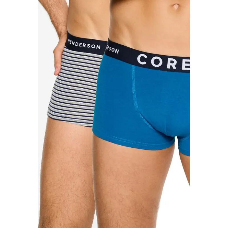 2pack boxerky Noble modré s prúžkami 3XL