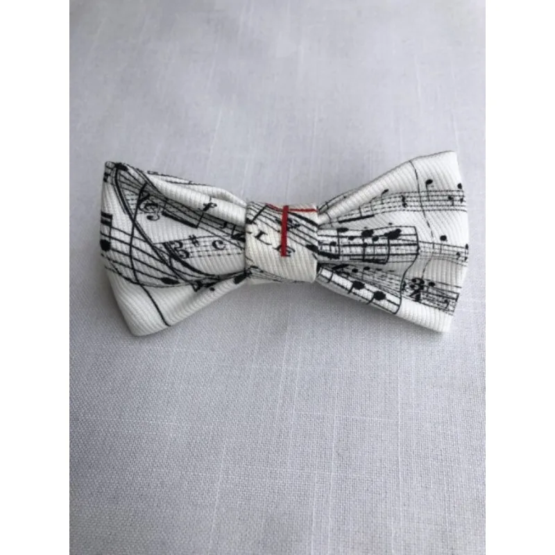Music Gift Company Spona do vlasů - noty (bílá)