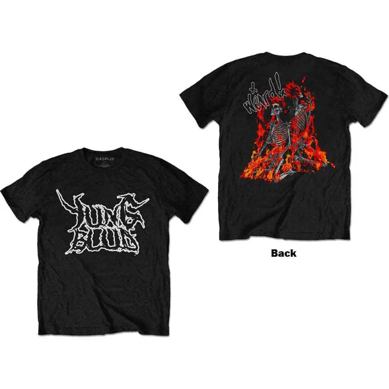 Yungblud - Weird Flaming Skeletons (Back Print) (tričko)