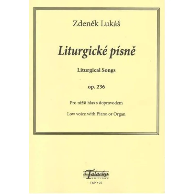 Talacko Editions Liturgické písně op. 236
