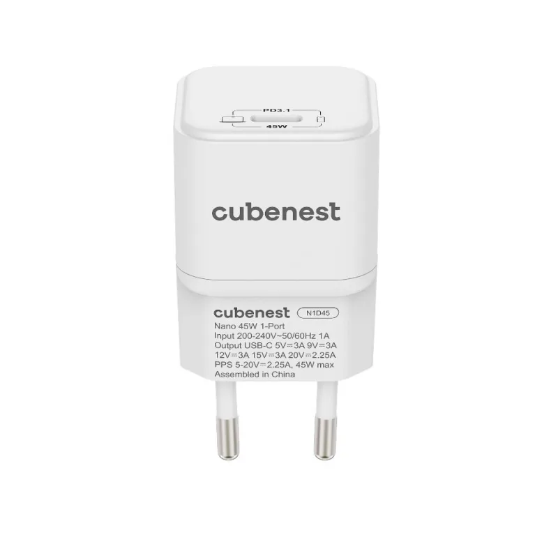 Cubenest PD Nano Adapter 45W - biela