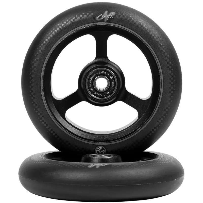 North Index G5 Kolečka Na Freestyle Koloběžku 2-balení (115mm|Black/Black)