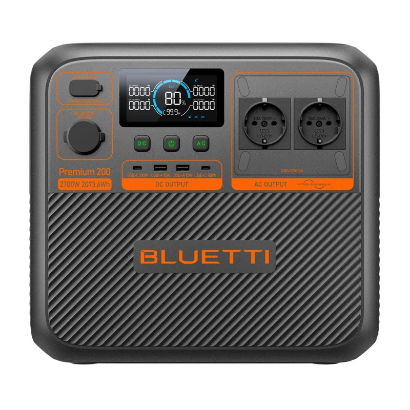 Bluetti Premium 200 V2 přenosná nabíjecí stanice, 2700 W, 2073,6 Wh Premium 200 V2