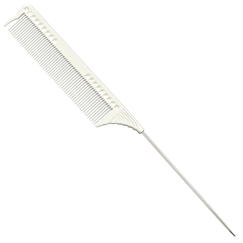 JRL Professional Profesionálny tupírovací hrebeň JRL Pin tail comb J102 - biely