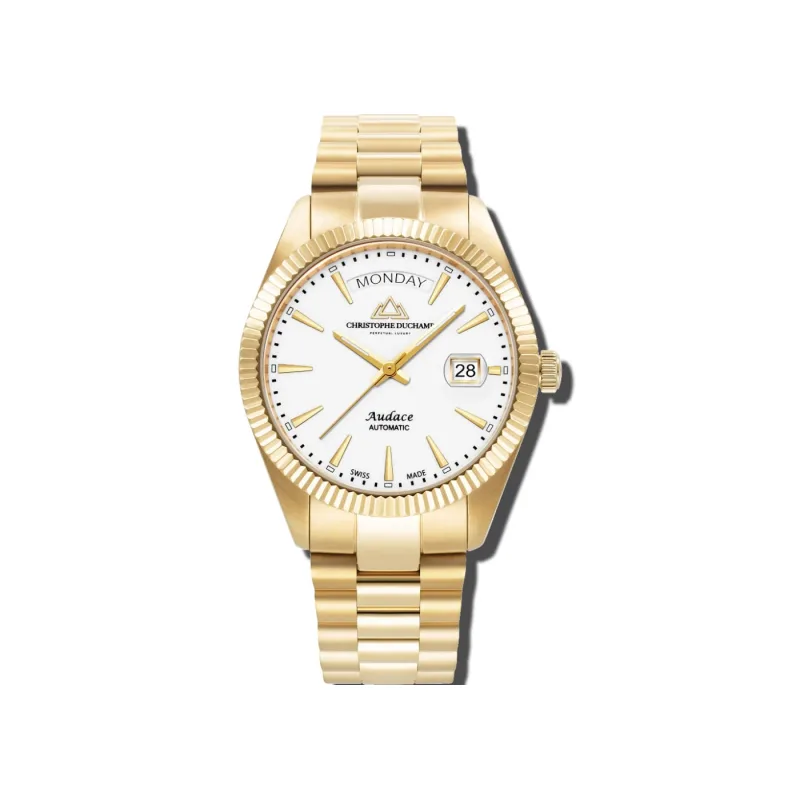 Christophe Duchamp Audace 40 - White Dial & 316L Stainless Steel Strap CD8102-05 - OS